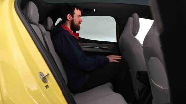 Volvo EX30 - rear seats with Special contributor, Sam Naylor